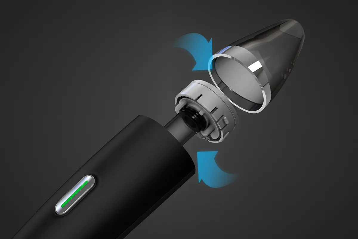 Bioneb device assembly showing platinum mesh technology